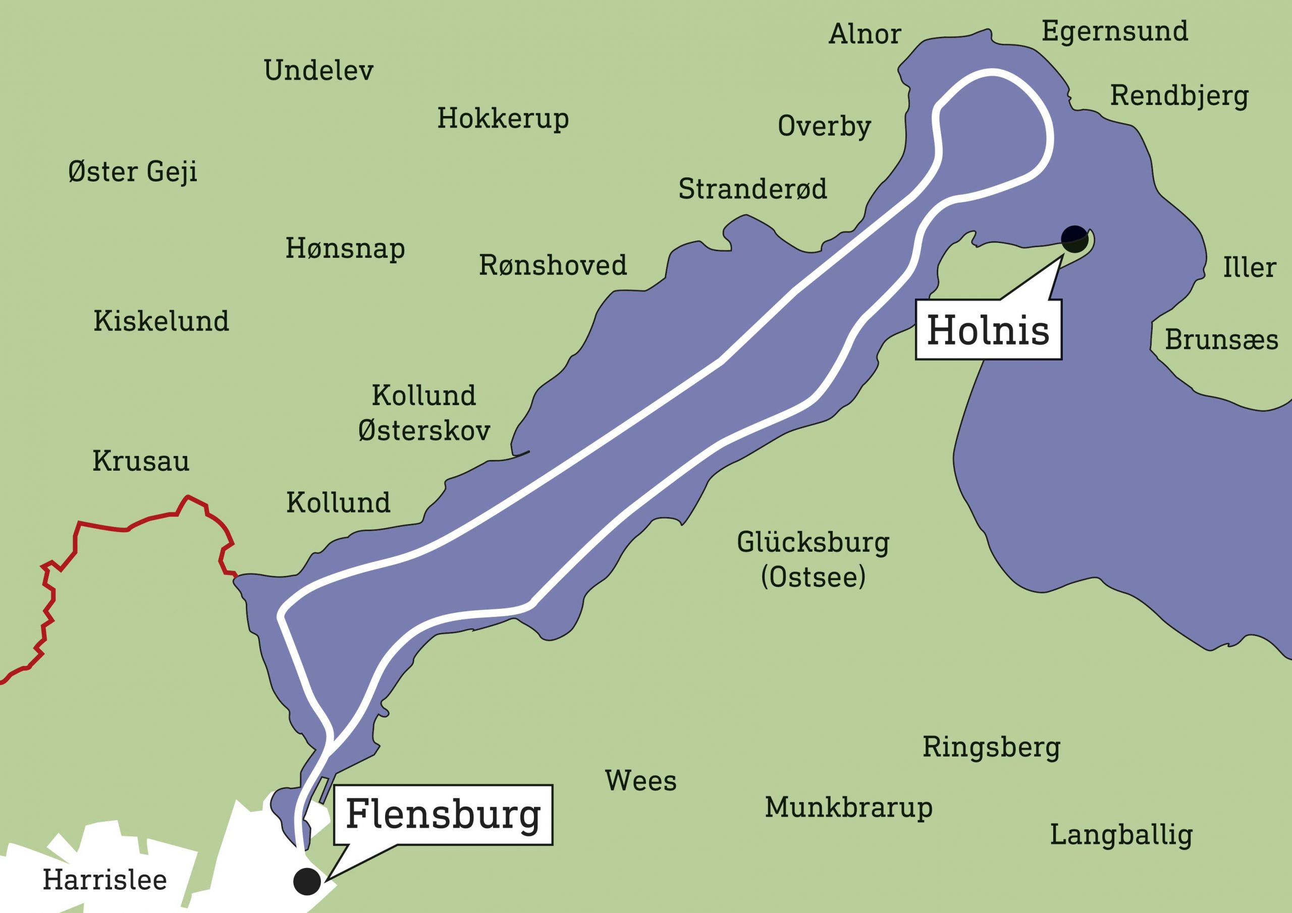 Route Flensburg Holnis Sonderfahrt Kap Holnis Tour